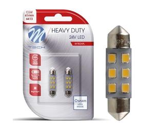 M:Tech BOMBILLAS LED BLANCO PLAFON 41 mm 24 V C5W/C10W