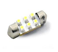 M-Tech L028 W Lampe LED C5 W 36 mm 6 x SMD3528 12 V, Set de 10