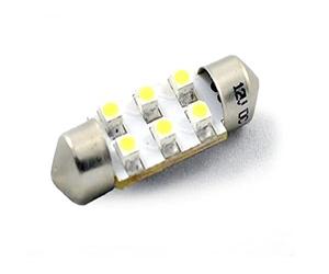 M-Tech L028 W Lampe LED C5 W 36 mm 6 x SMD3528 12 V, Set de 10