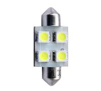 M-Tech L029Y Lampe LED C5 W 36 mm 4 x SMD5050 12 V, Set de 10