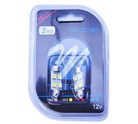 M-Tech lb072 W Blister 2 x led-c5 W 36 mm 4 x SMD5050 12 V, Blanc