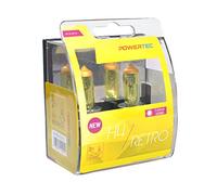 M-Tech ptzrt4 Powertec Retro H4 12 V Duo, Golden,Gold