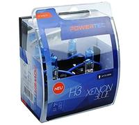 MTech Ampoule halogène PTZXB3-DUO H3 55 W Bleu Lot de 2