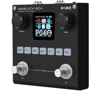 M-VAVE ANN Boîte à Pédales Noire Multi-Effets pour Guitare - 80 Préréglages Éditables avec APP Créez Vos Paramètres, Batterie Intégrée