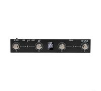 M-VAVE/Chocolate Plus Contrôleur MIDI/pédale avec 4 boutons programmables Construction en métal Connectivité USB Batterie rechargeable 12 heures de lecture pour musiciens interprètes (Noir)