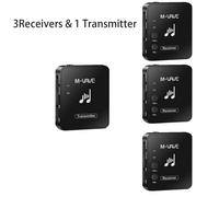 M-Vave WP-10 2.4G Sans Fil Écouteur Moniteur avec Bouton De Volume Rechargeable Émetteur Récepteur Soutien Stéréo Mono Cuvave - Type 3RE 1TR