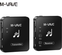M-VAVE WP-10 Système de transmission sans fil pour casque d'écoute 2,4 GHz, émetteur et récepteur rechargeables