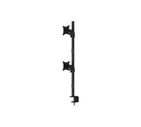Multibrackets M VESA Deskmount Officeline Dual Vertical - Kit de montage - pour 2 écrans LCD - acier - noir - Taille d'écran : 15"-30" - montrable sur bureau