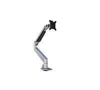 M VESA Gas Lift Arm Single - Kit de montage (bras articulé, fixation par pince pour bureau) - pour Ecran LCD - aluminium - argent - Taille d'écran :