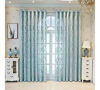 M&W DAS DESIGN Rideau semi-transparent - Vintage - Rétro - Baroque - En tissu - Rideau de fenêtre - Voile brodé - Jacquard Stores