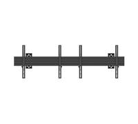 Multibrackets M Wallmount Pro MBW2U - Kit de montage (2 plaques murales, rails muraux, 4 x bras fixes) - pour 2 écrans LCD - aluminium, acier - noir - Taille d'écran : 40"-65" - montable sur mur Noir