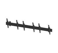 M Wallmount Pro MBW3U - Kit de montage (2 plaques murales, 4 rails, 6 bras d'inclinaison) - pour 3 écrans LCD - aluminium, acier - noir - Taille
