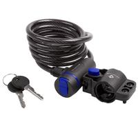 M-Wave Antivol vélo Spiralkabelschloss S 8.15 Ø 8 x 1500 mm Noir