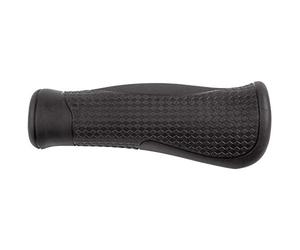 M-Wave 410524 Poignées de vélo Unisexe, Noir, 130 mm
