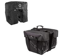 M-Wave Amsterdam Double Sac de Transport pour Adulte avec Housse de Pluie Noir