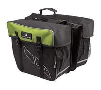 M-Wave Amsterdam Sac de Transport vélo Double - Noir/Vert, Green