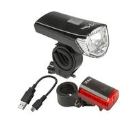 M-wave Atlas K11 Usb Light Set Noir 70 Lumens Black