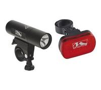 M-Wave Batterie Lampes Set Atlas 22 Noir G