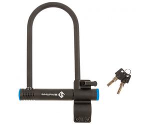 M-Wave - Bügelschloss B 245 - Antivol vélo - Ø 14 mm Bügelstärke - matte black