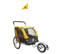 M-Wave Carry All 3 in 1 Remorque pour vélo Enfant Unisexe, Multicolore, Taille Unique