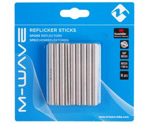 M-Wave - Catadioptres Reflicker Sticks - 18 Stück - silver