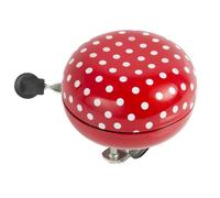 M-Wave Sonnette de vélo Coccinelle 80 mm Rouge à pois blancs