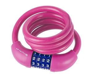 M-Wave DS 12.10 S Spirale câble antivol - Rose