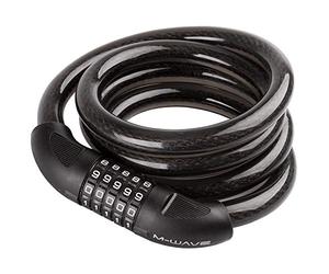 M-Wave DS 20.18 Câble antivol, Noir, Ø 20 x 1800 mm