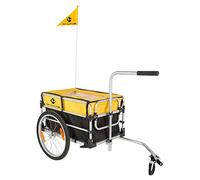 M-wave Stalwart Carry Fold 1 Bike Trailer Jaune,Noir Max 45 kg Garçon Black / Yellow