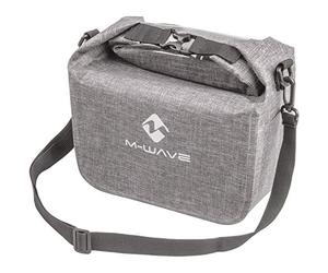 M-Wave Front de Banlieue Sacoche de Guidon de vélo Mixte, Gris, Approx. 13x28x21 cm