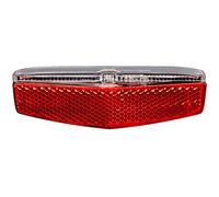 M-Wave Helios USB Feu arrière pour Porte-Bagages de Batterie Mixte Adulte, Rouge