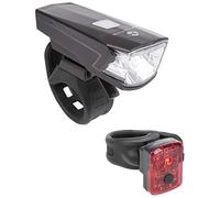 M-Wave M-WAVE Atlas K 15 USB Lampe à Batterie USB 70 lumens 30 Lux+ Feu arrière USB 1 LED Rouge