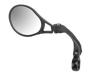 M-Wave Miroir de vélo compact - Unisexe - Spy Space 45 - Noir - Ø 22,2 mm