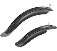 M-Wave Mud Max Kids F+R Garde-boue 12 - 18 pouces Protection anti-éclaboussures Mudguard Garde-boue vélo Tôle de protection enfichable Set avant arrière