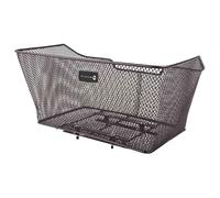 M-Wave Panier à vélo BA-RM XXL arrière 29 L noir acier à mailles fines