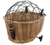 M-Wave Panier pour chien en osier pour porte-bagages arrière