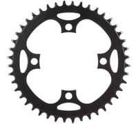 M-Wave Pd-r4-s-nw Plateau de pédalier pour vélo électrique 1/2" x 3/32" et 11/128" pour chaînes Brose, Bosch, Shimano. Cercle de perçage 104 mm Unisexe, Noir, Zähneanzahl: 46