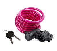 M-Wave S 10.18 Câble antivol spirale, mixte, rose