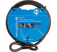 M-Wave S 8.18 L câble en boucle 8 x 1800 mm câble pour antivol vélo