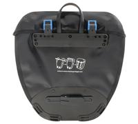 M-Wave Sacoches Alberta 2x20 l – Gris / Noir mat