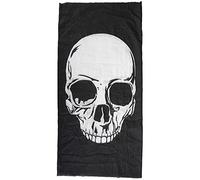 M-Wave Skull Bandana Black White FR : Taille Unique (Taille Fabricant : 24 x 48 cm)