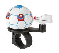 M-Wave Soccer Mini-Cloche de vélo, Slovaquie Blanc/Rouge/Bleu