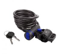 M-Wave - Spiralkabelschloss S 8.15 - Antivol vélo - Ø 8 x 1500 mm - black