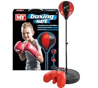 M.Y Sac de Boxe pour Enfants avec Gants | Sac de Frappe Autonome réglable pour Juniors