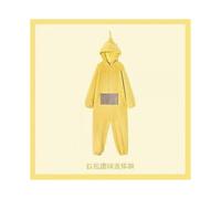(M,Yellow)Unisex Teletubbies Costumes Disi Onesies Lala Cosplay Pajamas Adult Pyjamas Animal Sleepwear Jumpsuit Z