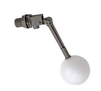 M.Z.A Robinet flotteur d'eau avec bras réglable, robinet à boisseau sphérique gris de 1,9 cm pour réservoir d'eau, valve de rechange pour aquarium, bovins, moutons, abreuvoirs