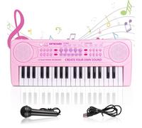 m zimoon Enfants Pianos Claviers, 37 Touches Électronique Musique Piano pour Enfants Portable Multifonctions Instruments de Musique Jouet Anniversaire Cadeau De Noël pour Garçons Filles Débutant