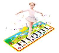 m zimoon Tapis Musical Piano Bebe avec 8 Sons d'animaux, Jouets pour Bébés 1 2 3 Ans,Tapis de Danse Enfants,Cadeau d'anniversaire de Noël pour Garçons Filles de 1 à 7 Ans (135 * 58 cm)