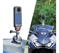 M02 Aluminum Windshield Mount Motorcycle Accessories for Gopro Hero 13 12 11 10 9 8 7 for DJI Action 5 4 3 2 for insta360 X5 X4 X3 X2 X RS Sports Action Camera