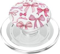 M02 Pink Bow Tie G4 PopSockets PopGrip pour MagSafe